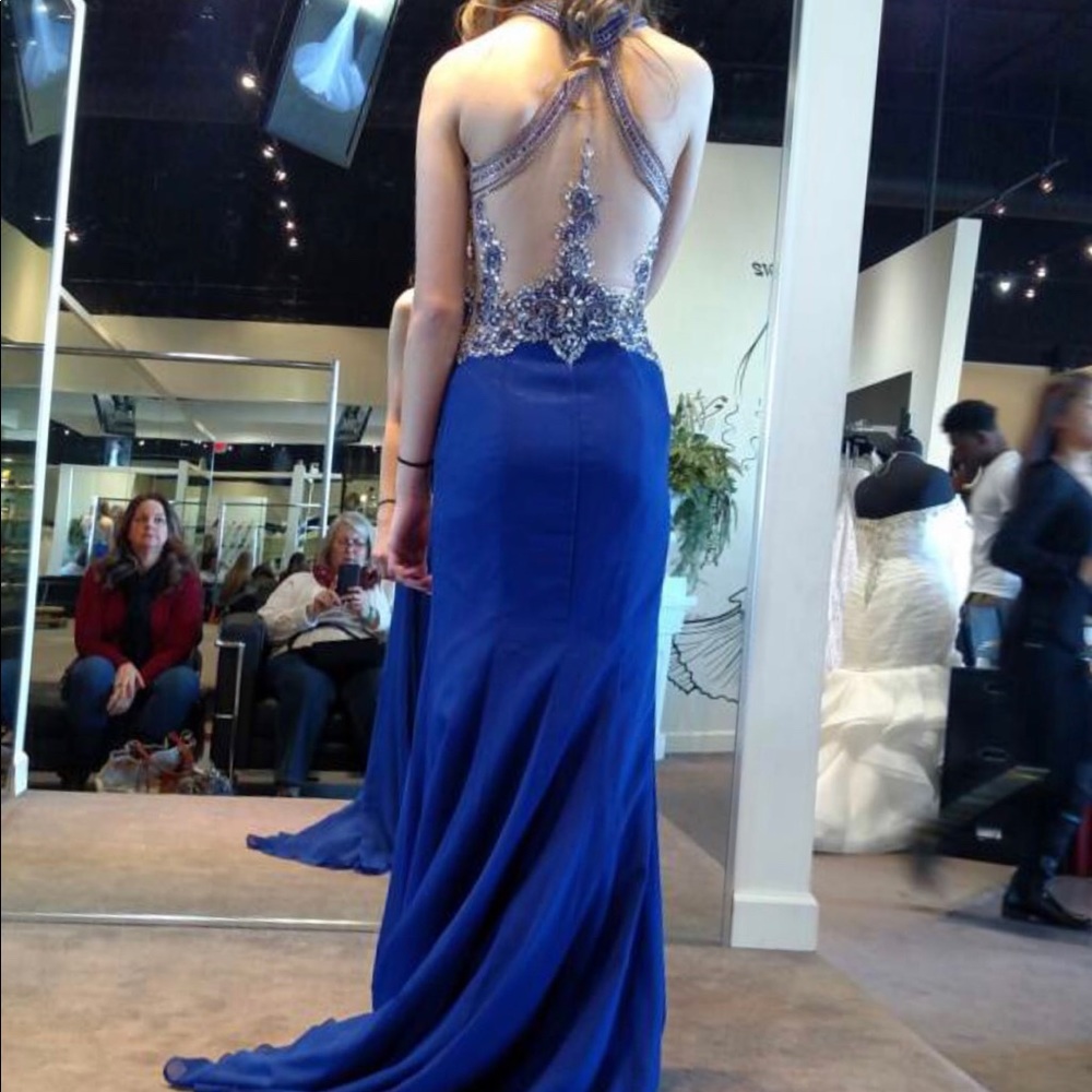 Blue Prom Dress - Picture 4 of 5